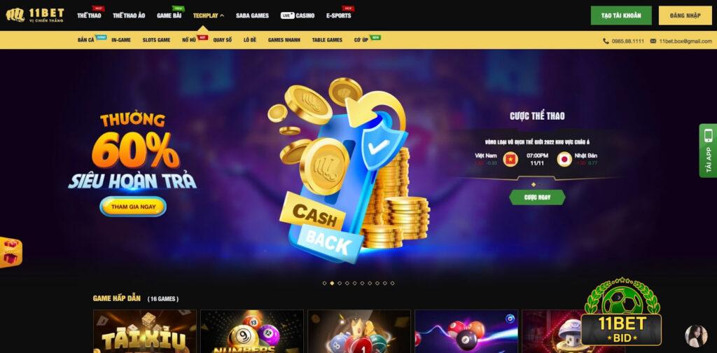 Trải nghiệm cá cược với tốc độ cao, mượt mà tại nhà cái 11Bet TV